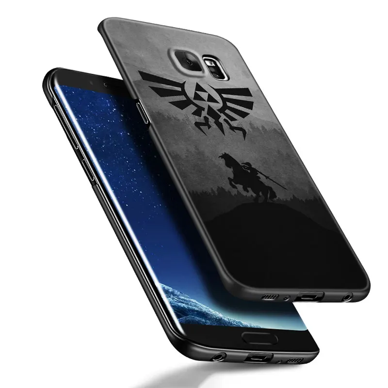 Черный силиконовый чехол Z-Zeldas для Samsung Galaxy S20 S23 FE S21 S22 S24 Ultra S10 Lite S8 S9 Plus S7 Edge