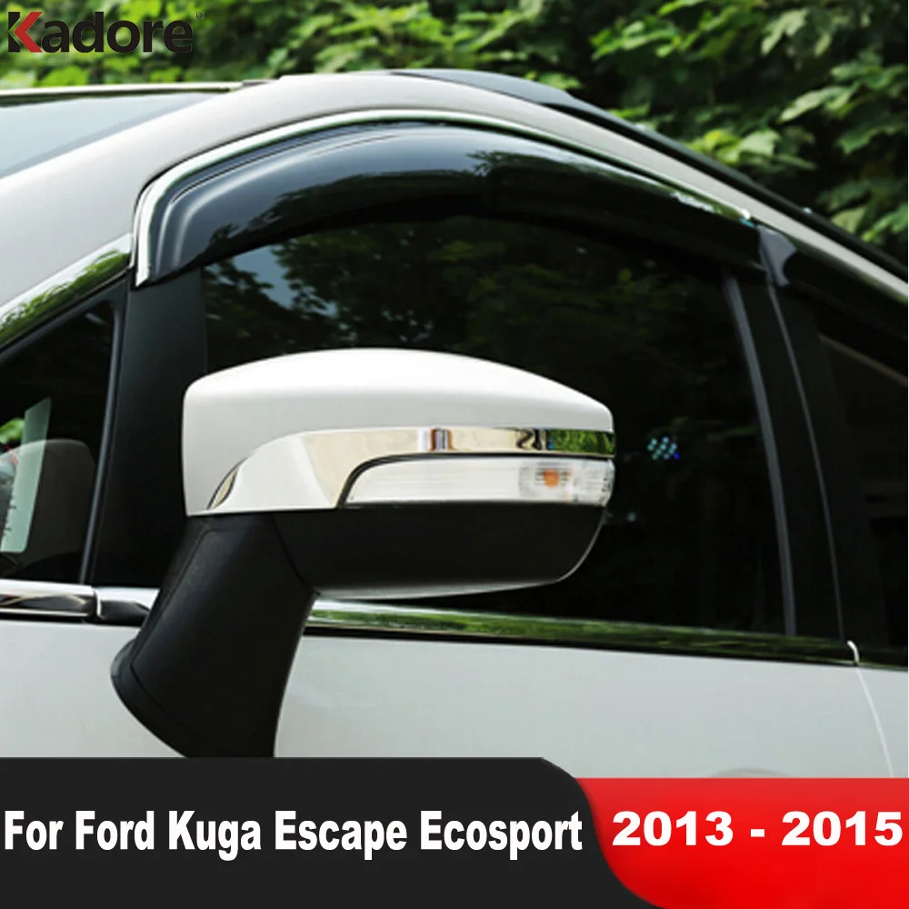 2 шт. хромированные накладки на боковые зеркала заднего вида для Ford Kuga Escape Ecosport 2013