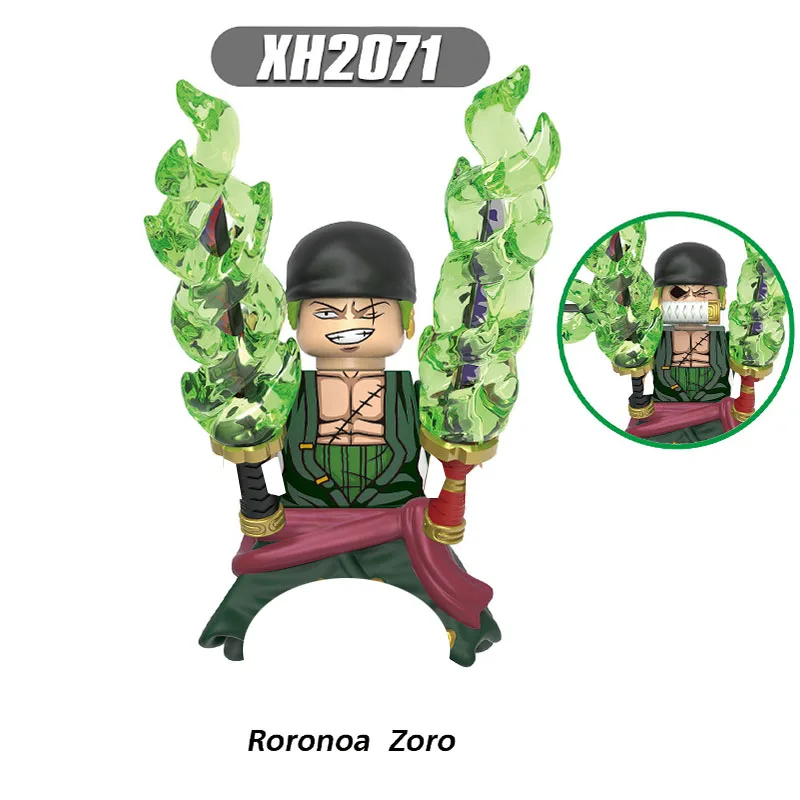 Луффи Зорро Санджи Сабо Серебро Строительные Блоки Япония Аниме Кирпичи Куклы