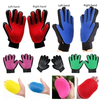 pet supplies rubber pet bath brush environmental protection silicone glove for pet massage pet grooming glove dogs cats