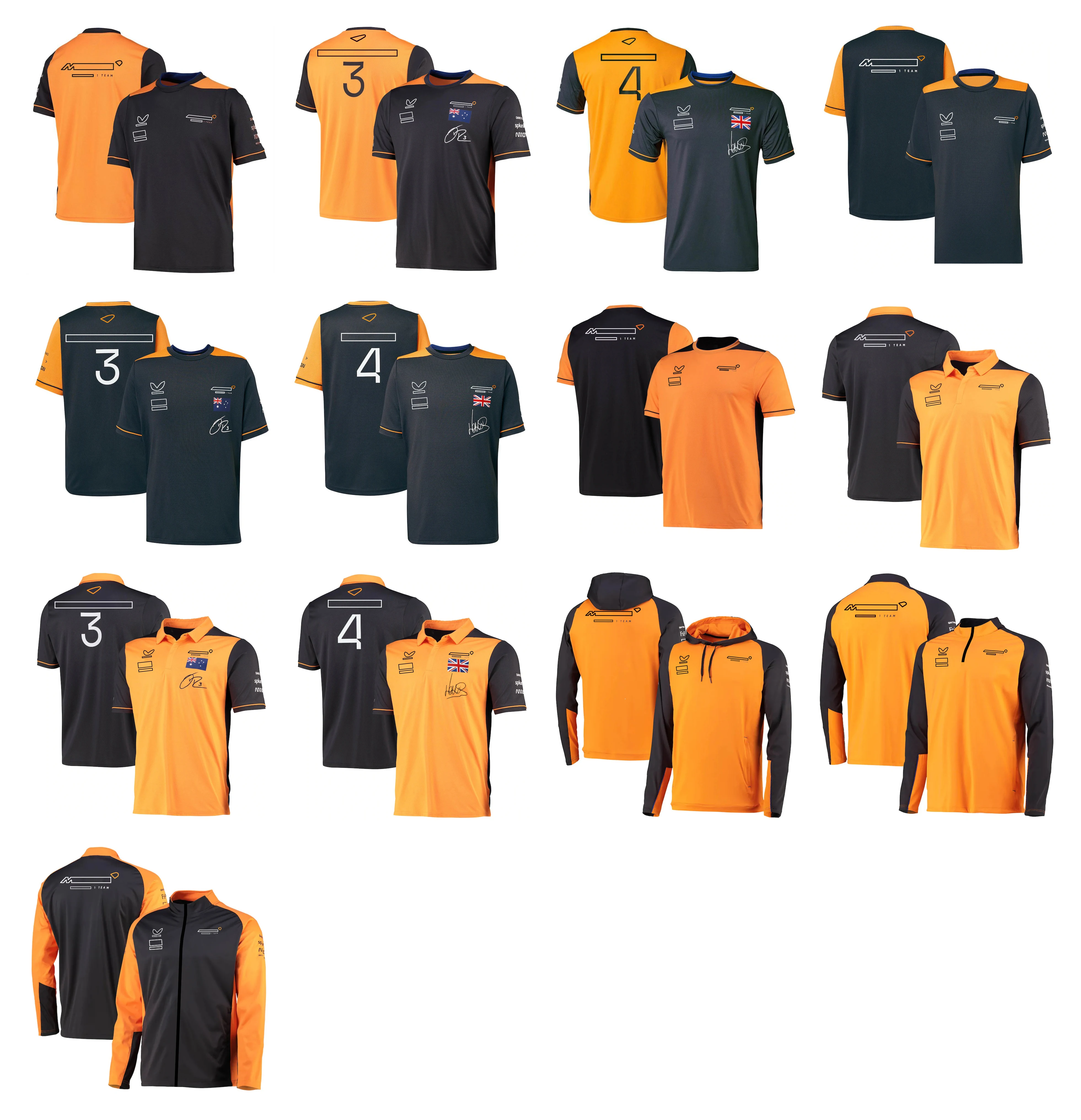 2022 New Season F1 Polo Formula One Team Men's F1 T-shirt Jacket Official Same Style Customization enlarge