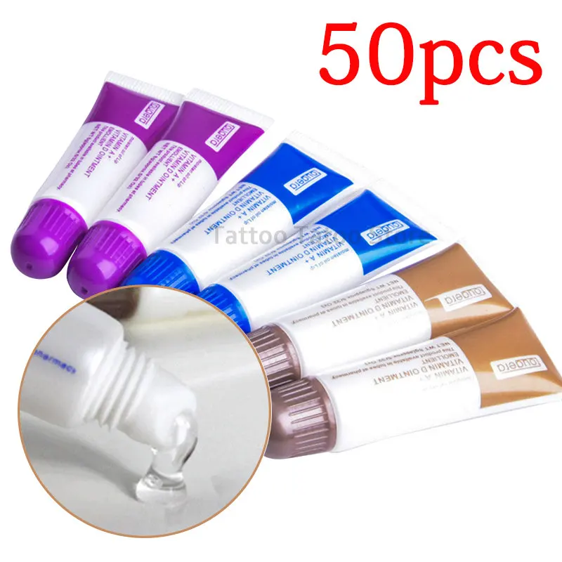 

50pc Microblading Permanent Makeup Aftercare Vitamin Ointment Tattoo Care Tattoo Repair Gel Cream Anti Scar Body Art Eyebrow Lip