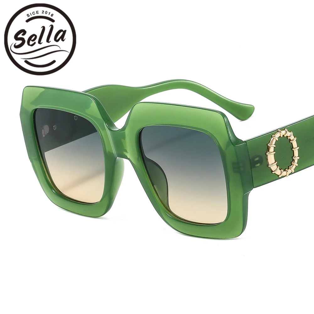 

Солнцезащитные очки Sella с градиентными линзами для мужчин и женщин, классические винтажные модные, большие квадратные, лето 2022