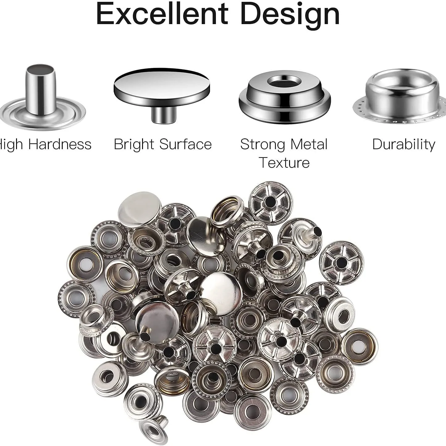 18 комплектов 15 мм комбинированная Пряжка из нержавеющей стали серебристый