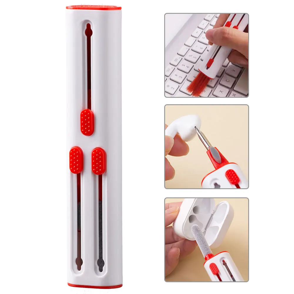 

Portable 3 In 1 Bluetooth-compatible Earbuds Cleaning Pen For Apple Earphone Multifunctional Keyboard Telescopic Cleaning Brush
