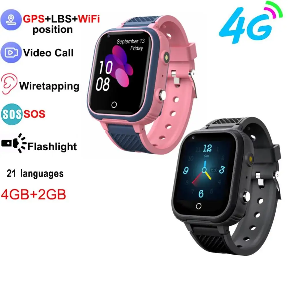 Смарт-часы LT21 детские 4G GPS Wi-Fi SOS |