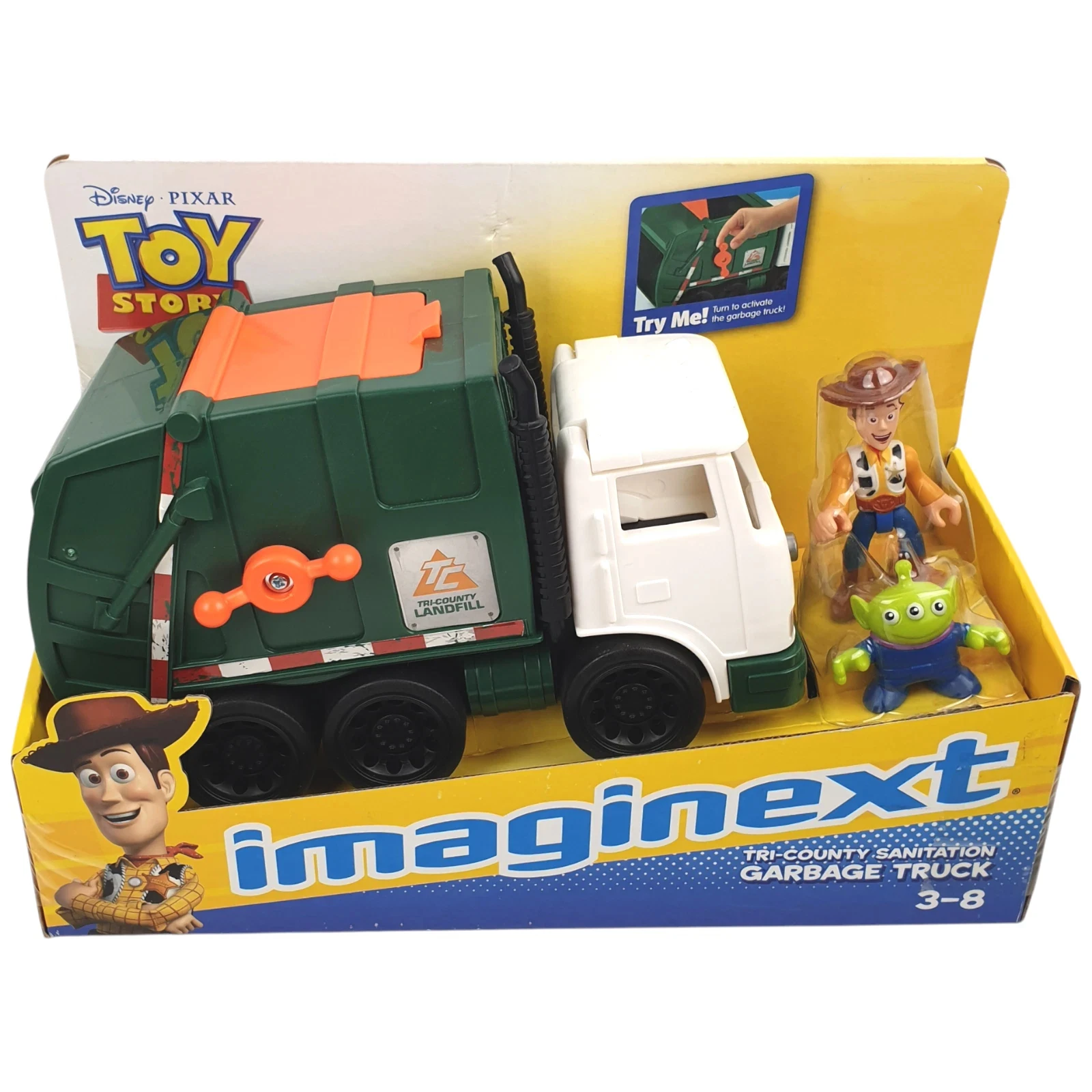 Фото Игровой набор Disney Imaginext «История игрушек»: мусоровоз с фигурками Вуди и маленьких зеленых инопланетян №5