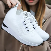 women platform sneakers fashion women lightweight sneakers outdoor sports breathable mesh comfort running air cushion shoes