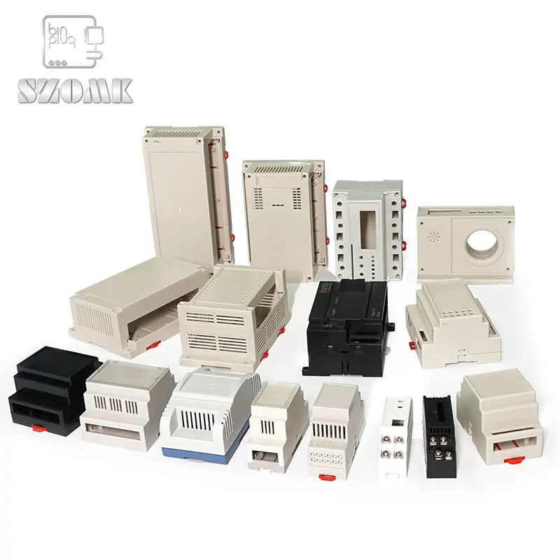 

szomk plastic small din rail cabinet enclosure box