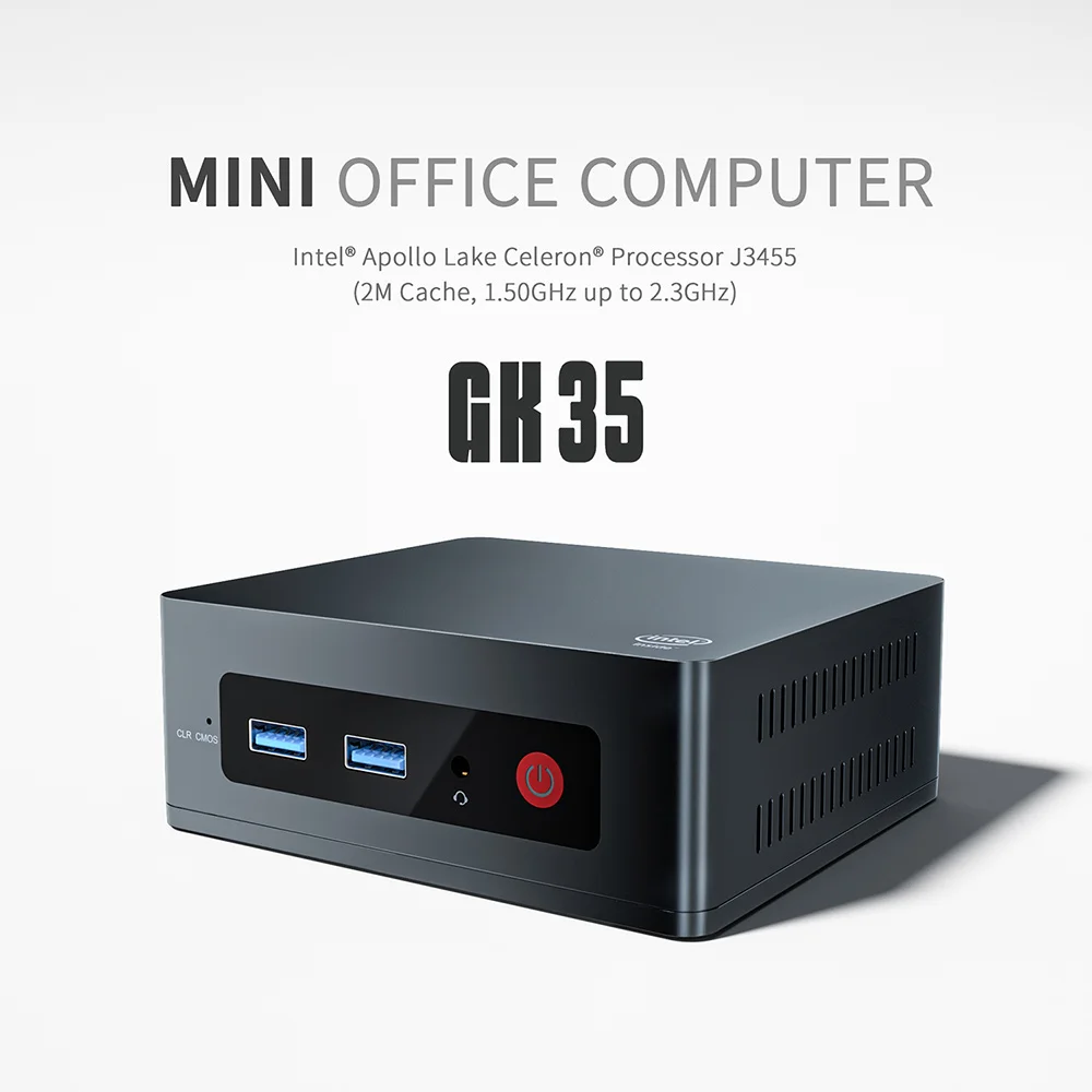 VONTAR GK35 Windows 10 Мини ПК Intel Apollo Lake Celeron J3455 8 Гб RAM 128 ГБ 256 SSD 2 4G & 5 8G Dual Wifi BT 1000M LAN
