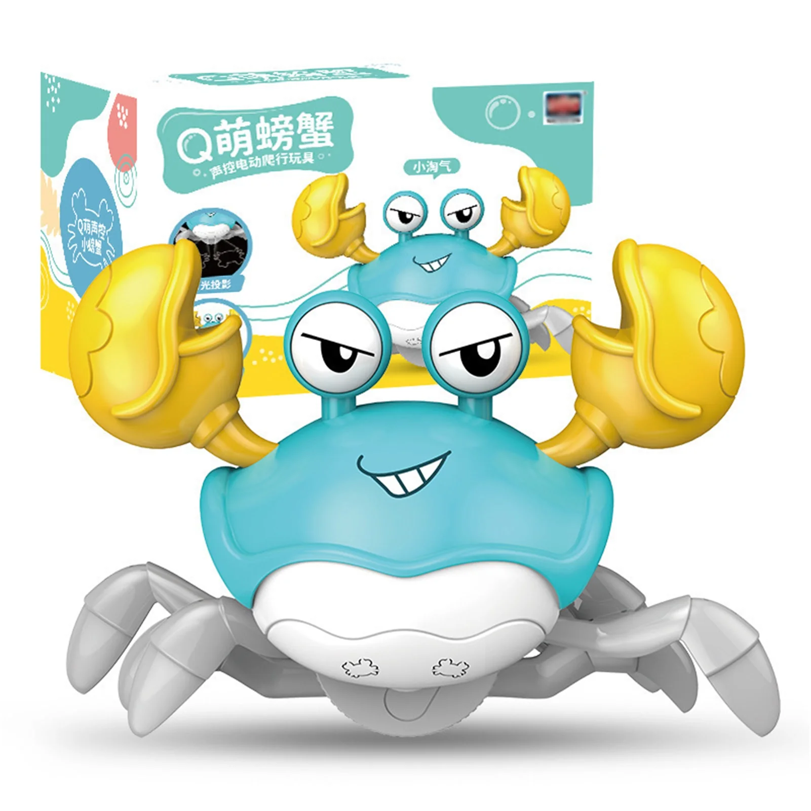 

Electronic Pet Crab Crawling Toy For Kids Toddler Music Interactive Toy With Lights Learning Development Toy With Automatically