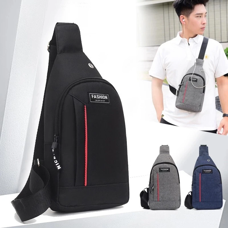 

Chest Daily Shoulder Men Bag Nylon Bolsa Sling Bag Bags Waist Crossbody Sport Messenger Canvas Packs Outdoor Shoulder Picnic