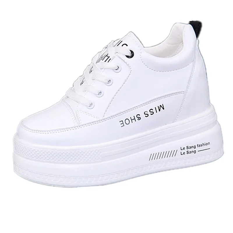 Кроссовки на платформе увеличивающие рост каблуке 10 см повседневная обувь