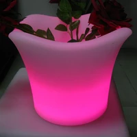 outdoorindoor led potdecorating led plastic flowerpotsplant pot with lighting