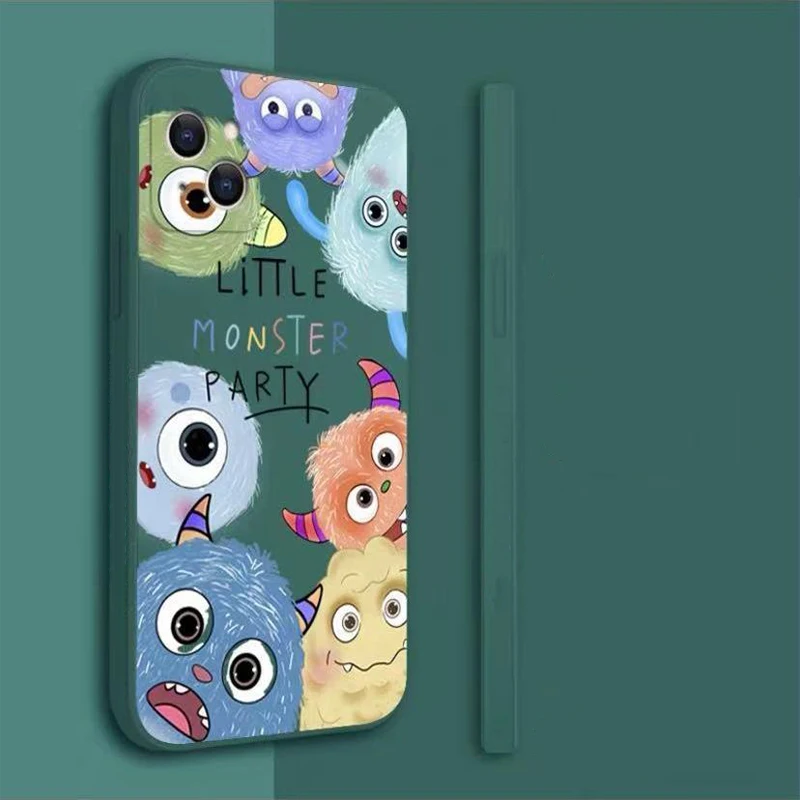 

NOHON Casing Soft Case For SAMSNUG NOTE 20 ULTRA 10 LUS LITE 9 8 little monster Frosted Quality Straight Edge back cover