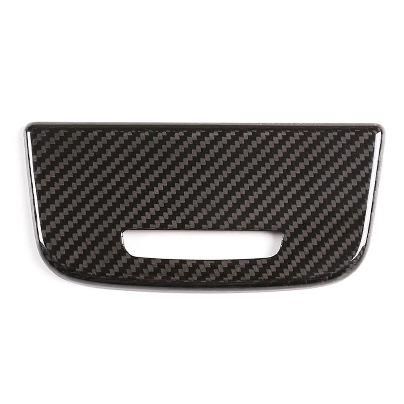 

For Porsche Panamera 2017-2020 Dry Carbon Fiber Central Control Storage Box Cover Trim Decorative Car Parts Accessories