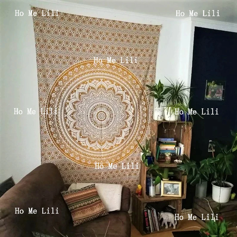 Гобелен Мандала в коричневой цветовой проекции