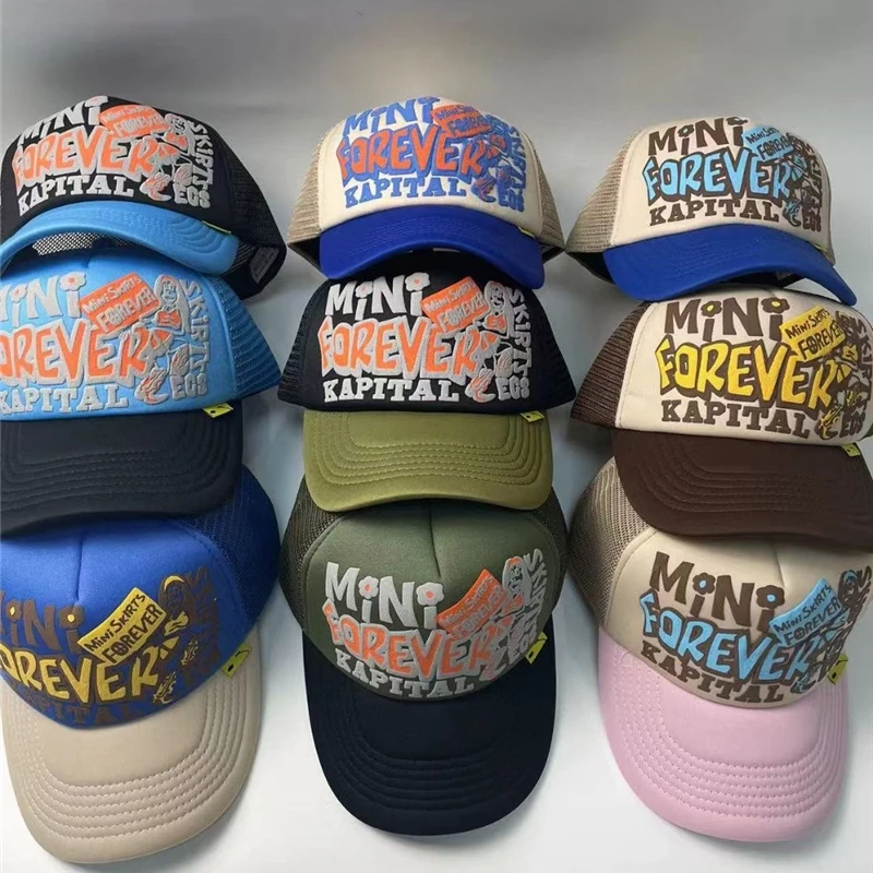 

Бейсболка Kapital Kountry Smile, двусторонняя бейсболка для мужчин и женщин, Высококачественная вышитая Кепка с регулируемой пряжкой