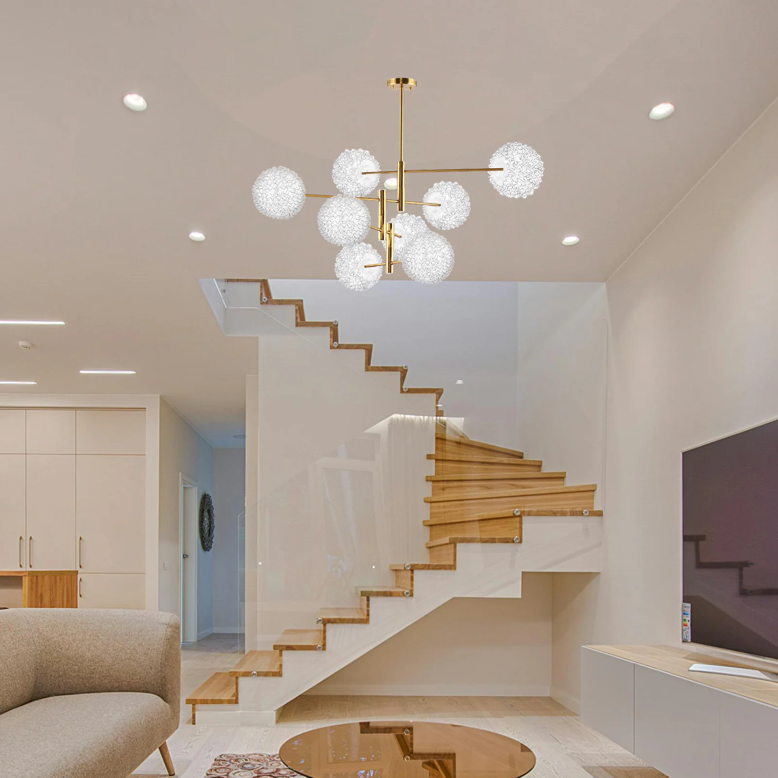 Стеклянный абажур для абажуров люстр небольшой светильник крышка стола сменные