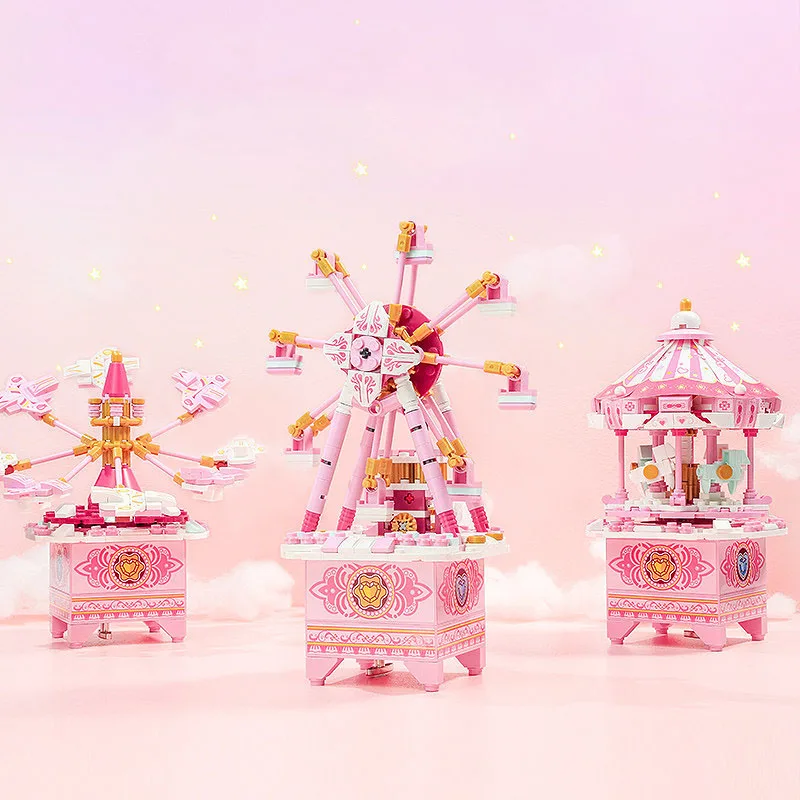 Аниме Keeppley сборные строительные блоки Dreamland музыкальная шкатулка женская модель