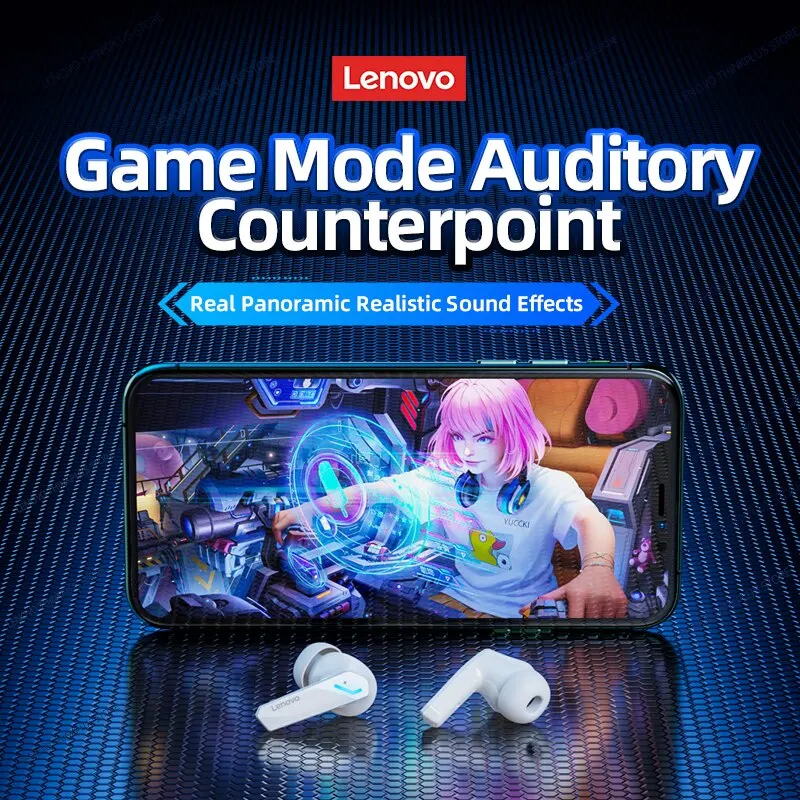 Lenovo GM2 Pro Sports Bluetooth 5.3 Беспроводные наушники с низкой задержкой