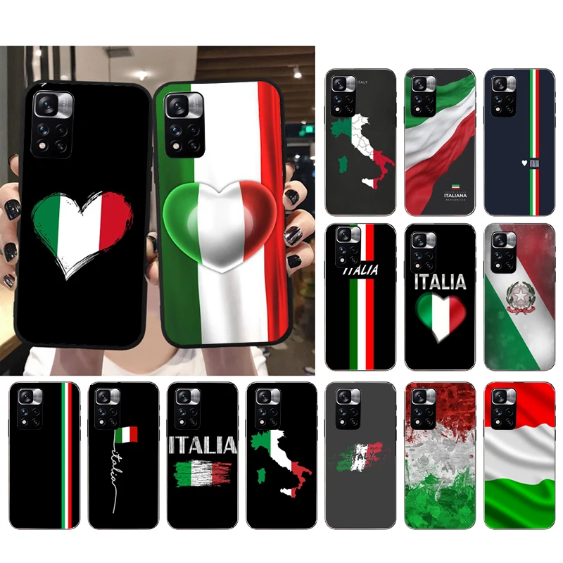

Italy Flag Phone Case for Xiaomi Redmi Note 12 Pro 11S 11 10 Pro 9Pro Note9 10S Redmi 10 9C 9A Funda