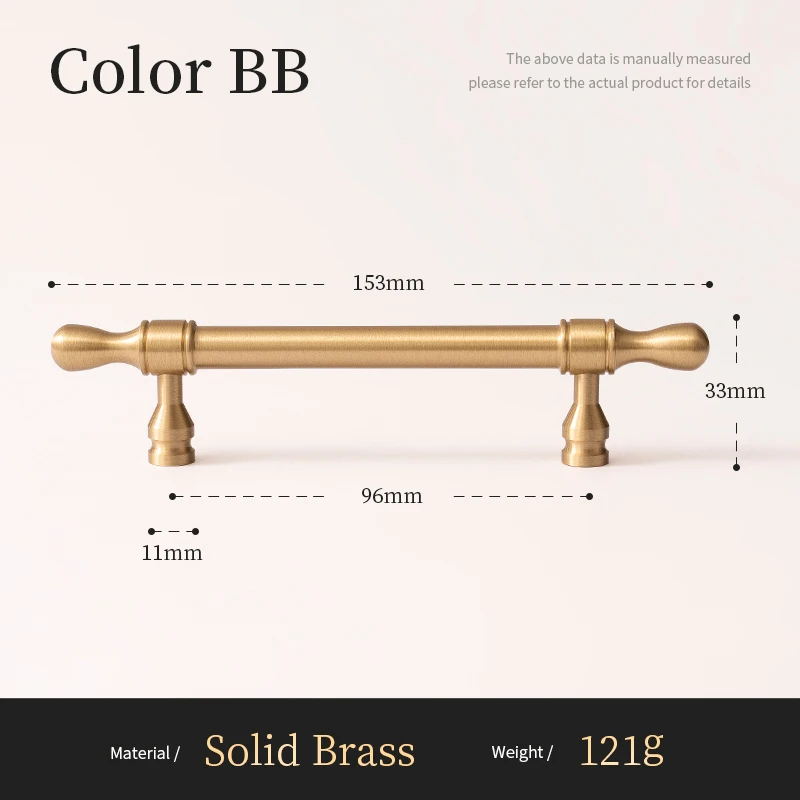 

Сантая Ручки для шкафов из латуни, каплевидные, золотые