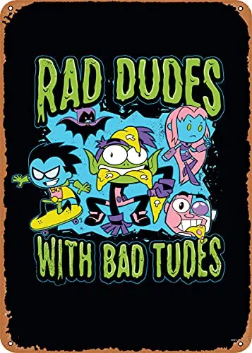 

Rad Dudes Vintage Look Metal Sign Patent Art Prints Retro Gift 8x12 Inch
