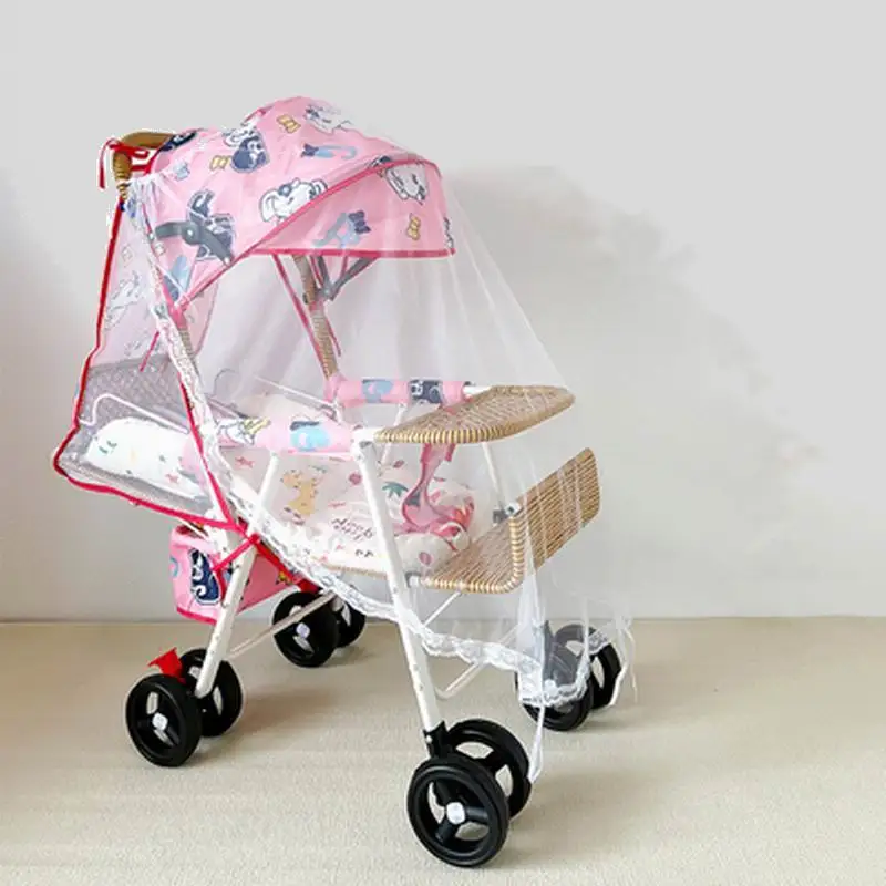Baby stroller light Weight imitation cane Pram Comfortable Mosquito Net baby carriage folded carrycot Kid pushchair perambulator enlarge