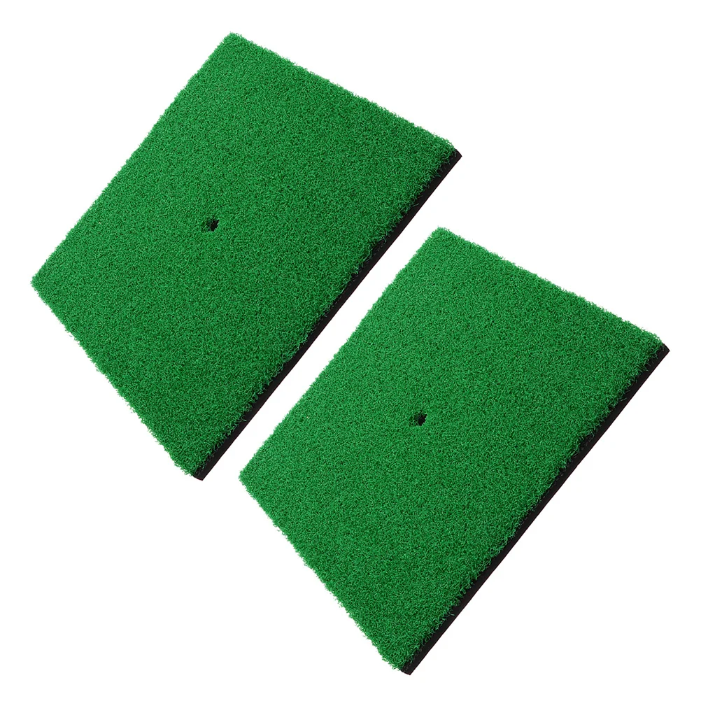 

2pcs Golfs Turf Mats Practical Golfs Grass Mat for Indoor Golfs Hitting Pads