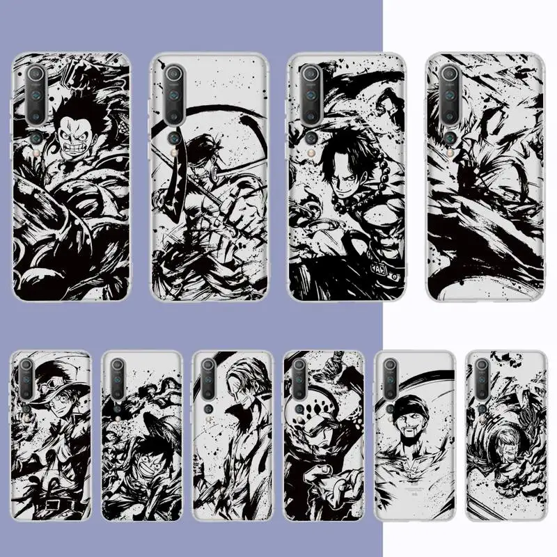 

Japan Anime O-One-P-Pieces Phone Case for Samsung S20 S10 lite S21 plus for Redmi Note8 9pro for Huawei P20 Clear Case
