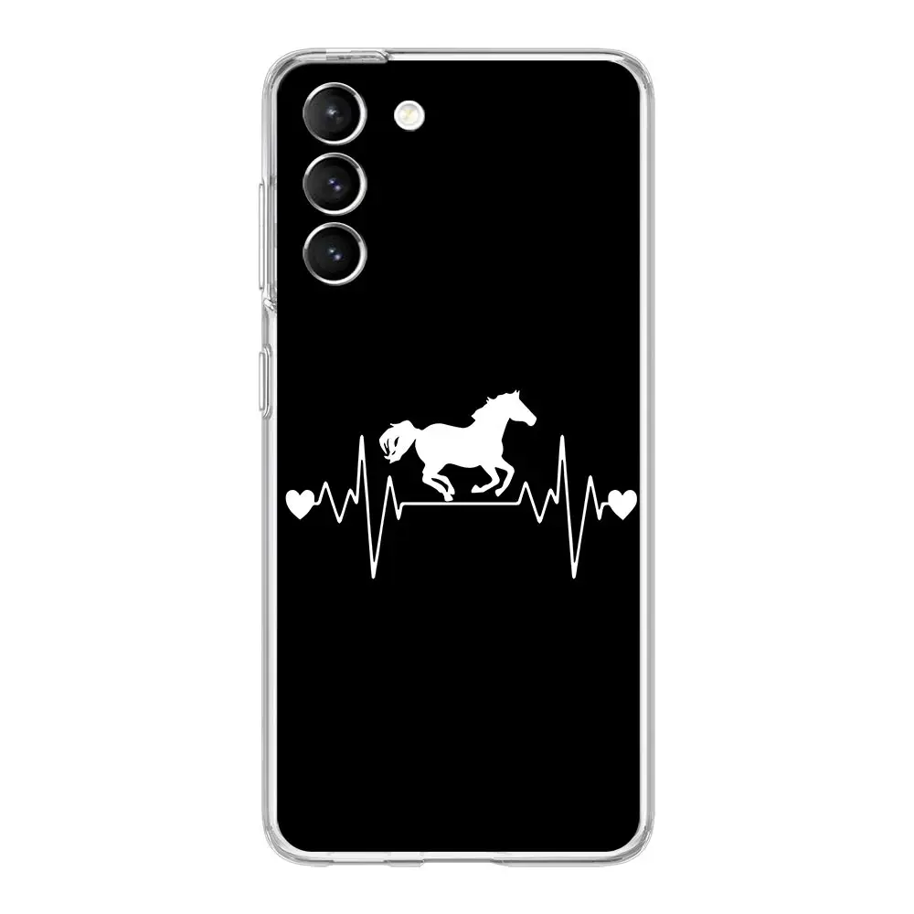 Чехол для телефона с изображением животного лошади Samsung Galaxy S24 S23 S22 S20 Ultra S21 FE 5G S10 S9
