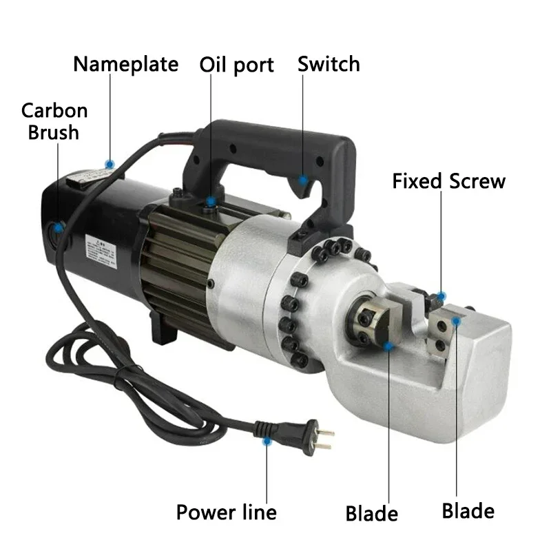 Электрический резак для стальных стержней 4-20 мм портативный гидравлический