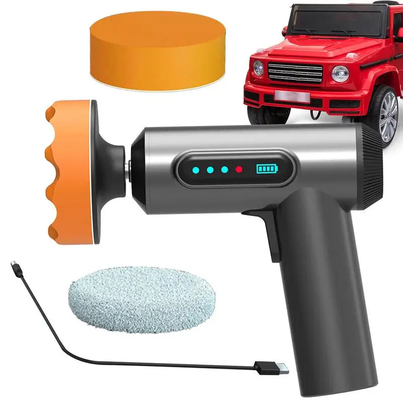 

Cordless Car Polisher 4000mAh Rechargeable Polishing Machine Kit Mini Ergonomic Design Portable Polisher Tool For Car Detailing