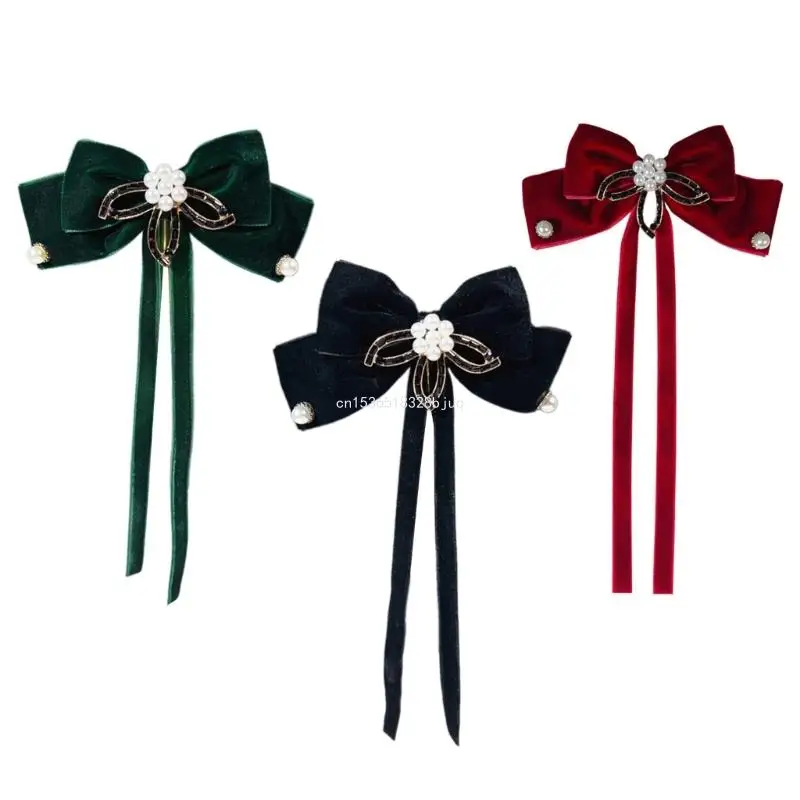 Формальная булавка с бантом на лацкане элегантная блузка воротник бант брошь