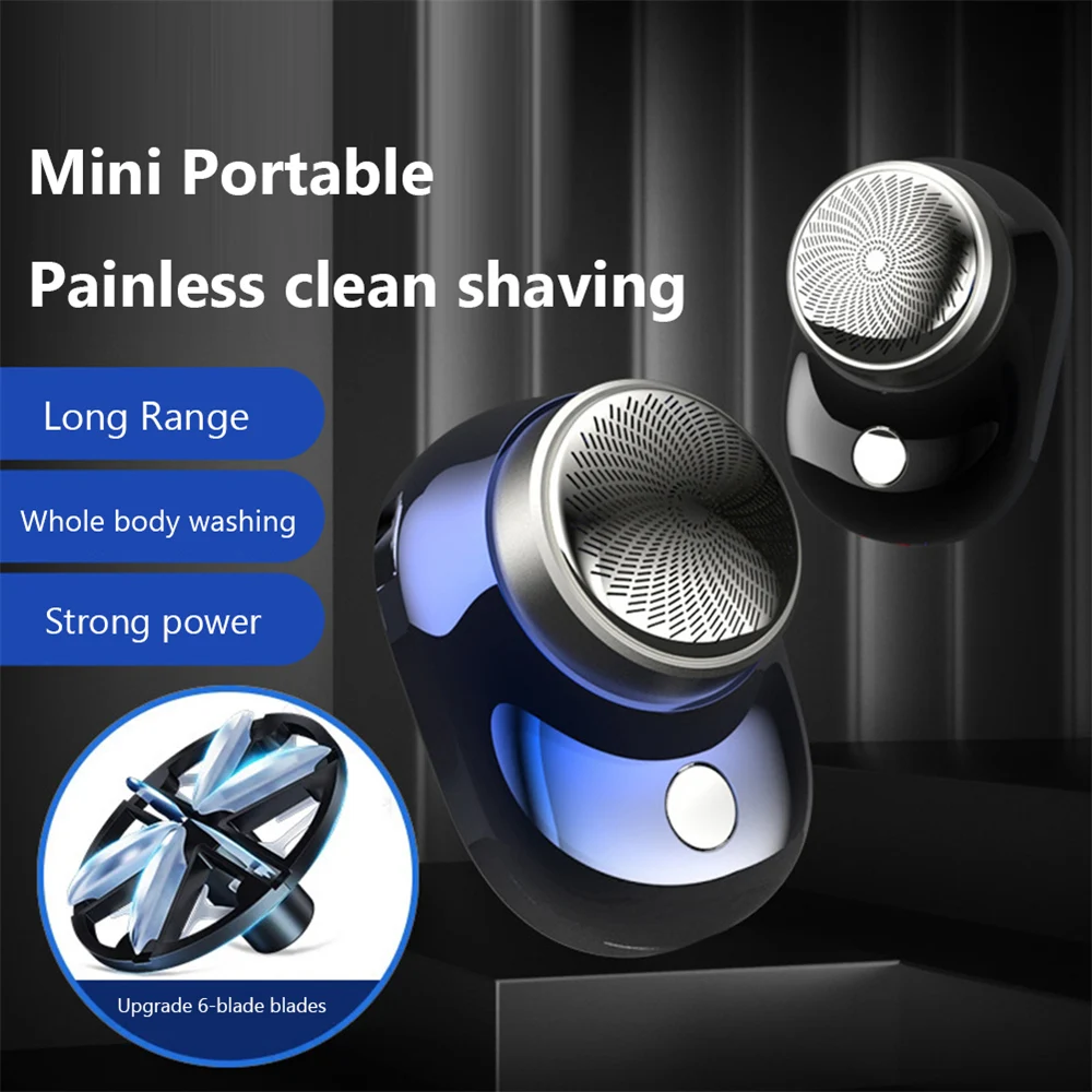 

Mini Electric Shaver USB Rechargeable Portable Lightweight Low Noise Face Beard Razor Painless Cordless Trimme Epilator For Men