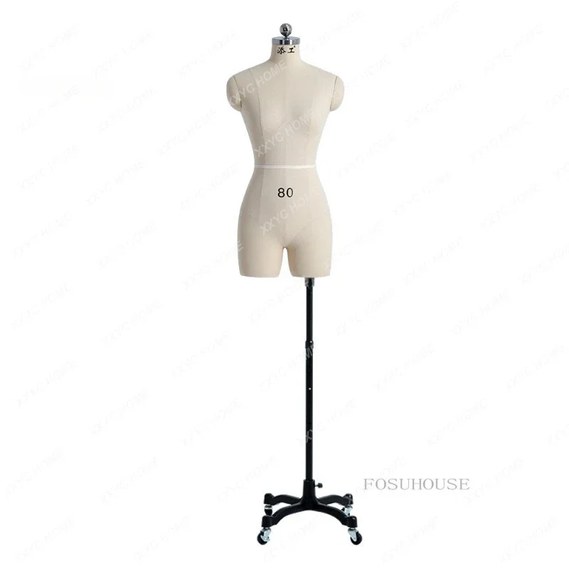 

Sewing Linen Cover Body Female Mannequins with Legs for Clothing Design Bust Tailor Mannequin Dress Display Stand Can Pin