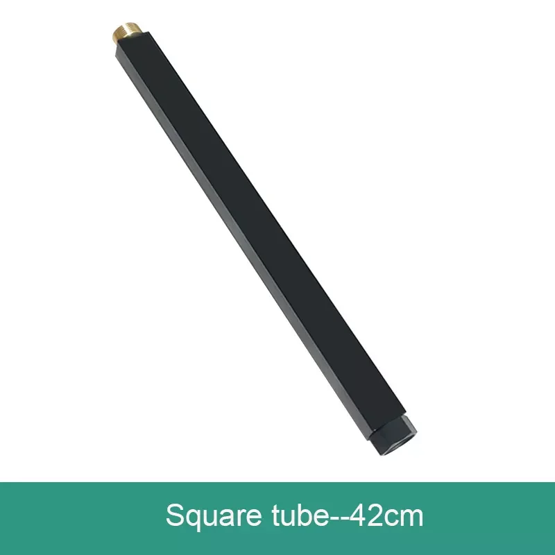

White and Black Shower Faucet Extended Tube Round Type Can Extended 30 Cm Square Pipe Can Extended 42 Cm