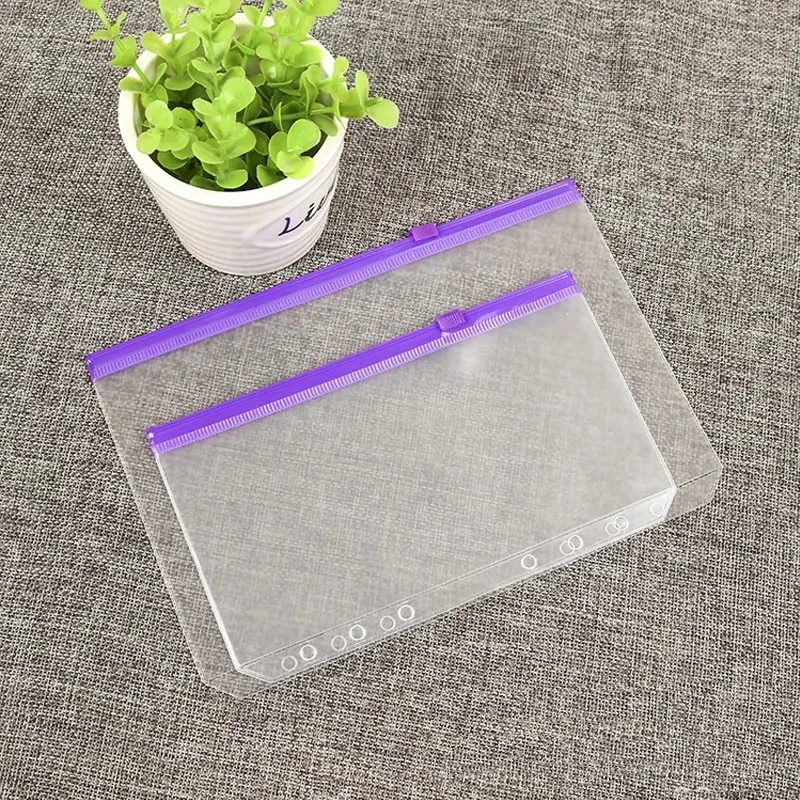 12 шт./лот сумки на молнии A5 водонепроницаемые прозрачные из ПВХ с карманами для