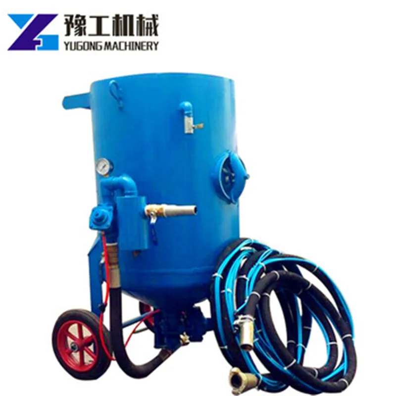 

500L Portable Sandblasting Machine For Surface Preparation dust clean equipment anti-rust automatic dustless blasting equipment