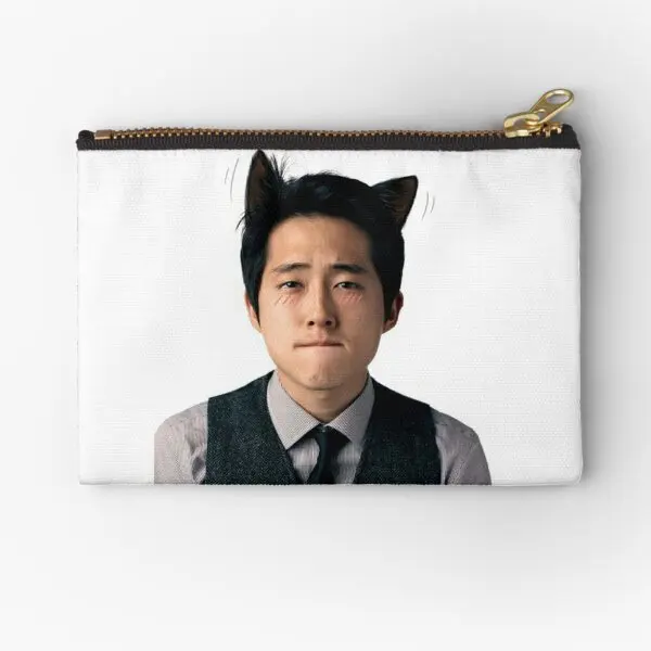 

Steven Yeun Glenn Rhee Kitten Zipper Pouches Men Small Money Pure Panties Storage Wallet Underwear Coin Women Cosmetic Bag