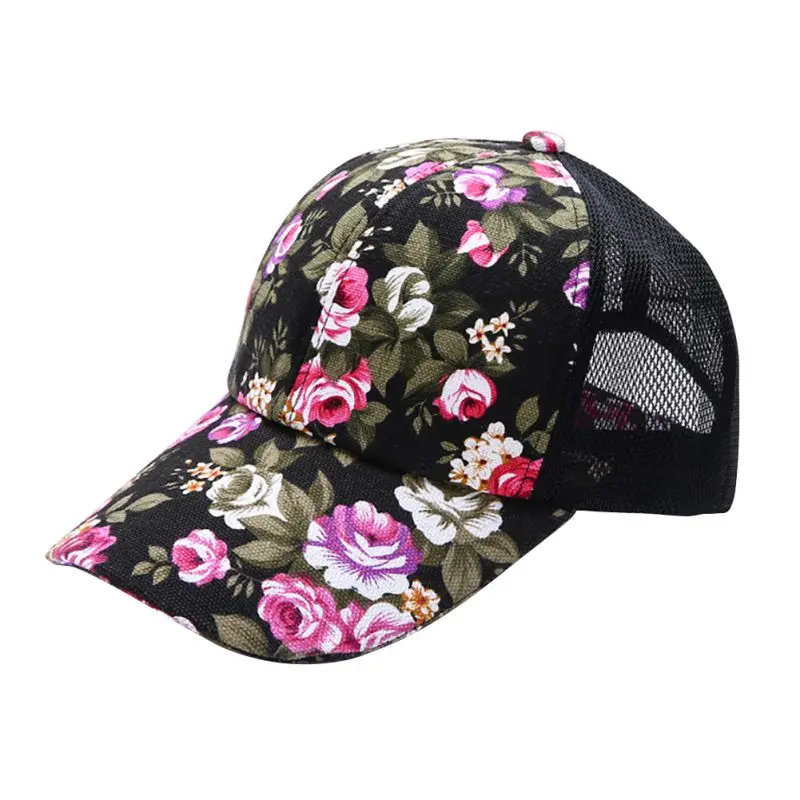 

Women Flower Caps Women Girl Sun Hats Casual Snapback Caps Women Baseball Casual Cap