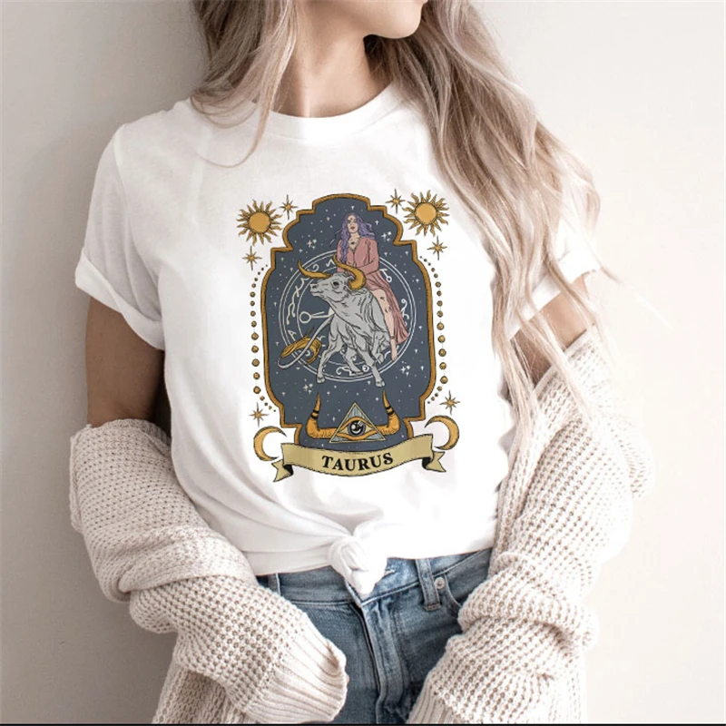

Women Graphic Art Printing Fashion 90s Cute Witch Magic Short Sleeve Lady Clothes Tops Tees Print Female Tshirt T-Shirt