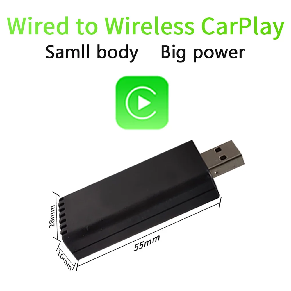 

Wireless CarPlay Adapter For OEM Car Stereo With USB Plug And Play Wired To Wireless Installation In 3 Seconds CarPlay Adapter