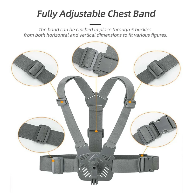 Универсальный нагрудный кронштейн SUNNYLIFE для Pocket3/GO 3 360 градусов Gopro12 Спортивная