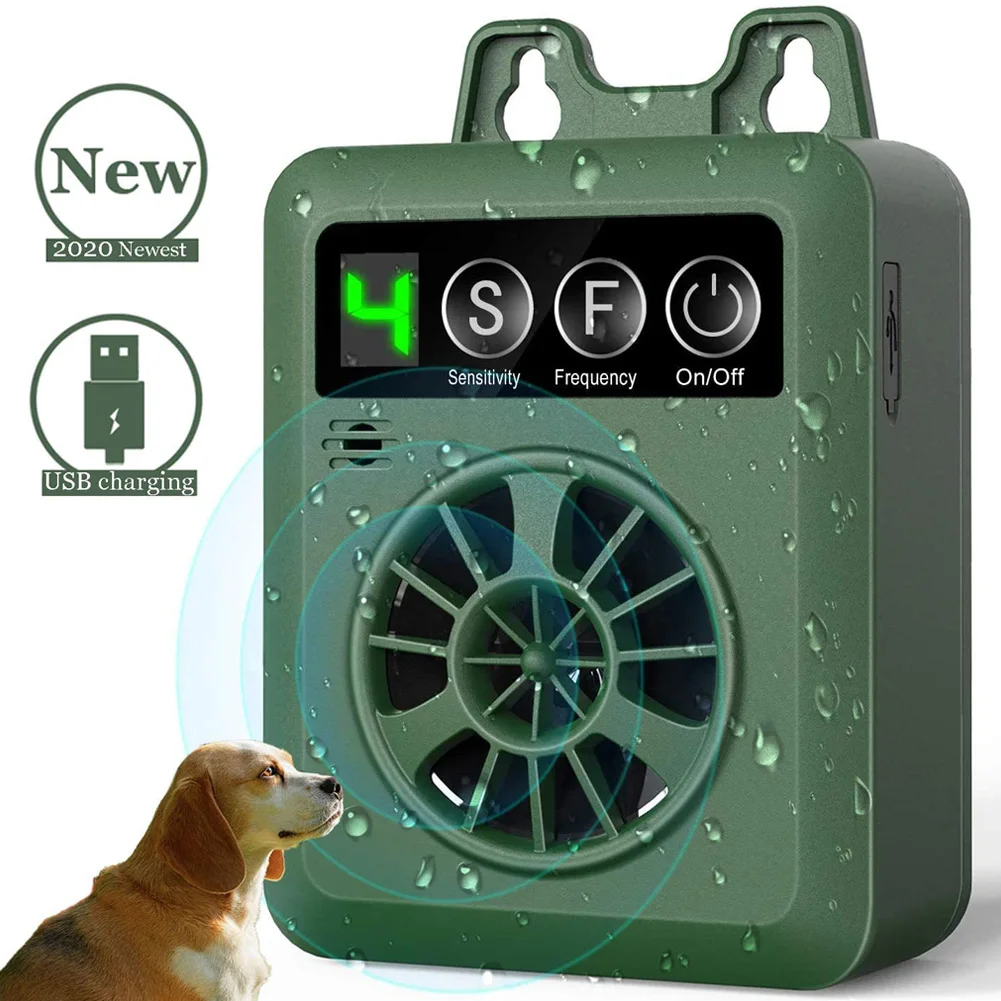 

Dog Ultrasonic Repeller Anti Barking Effective Dog Bark Barking Stop Trainer Exercise Machine, Bark Control Large and Small Dogs