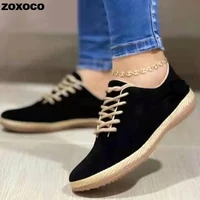 sneakers women fashion 2022 lace up platform sneakers plus size shoes for women breathable soft walking shoes zapatos de mujer