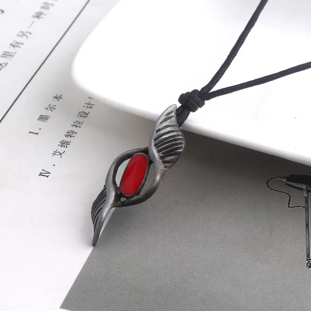 Модное ожерелье с подвеской DMC Devil MayCry 5 Dante красное синее драгоценное для косплея