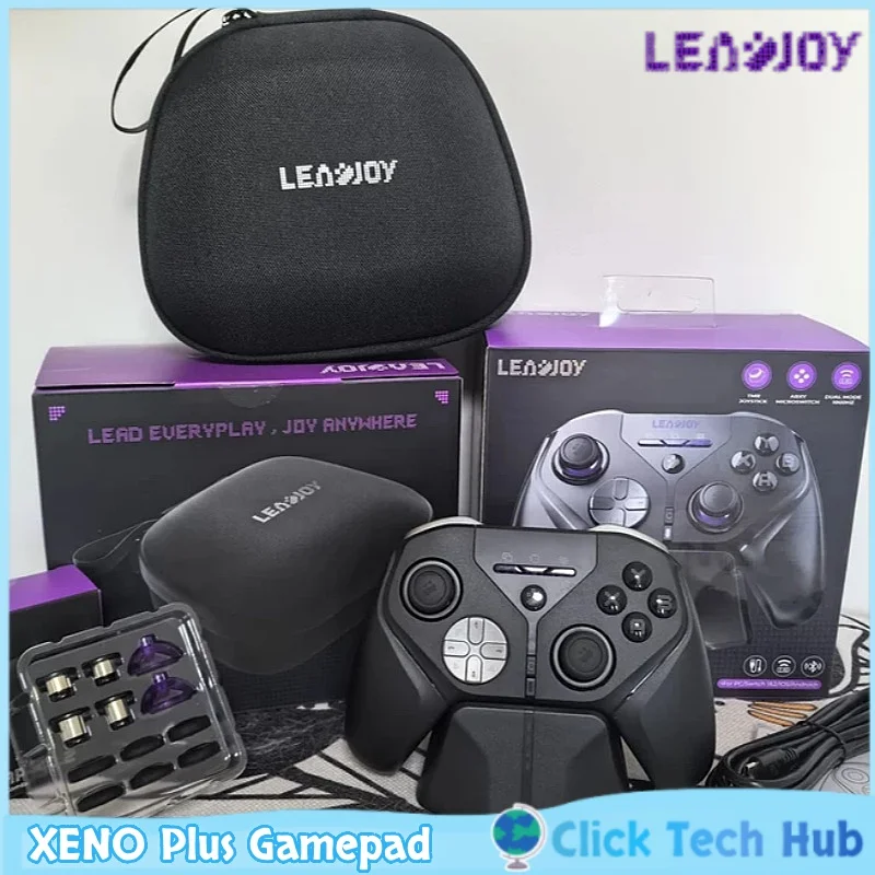Фото Беспроводной игровой контроллер Leadjoy Bluetooth с настраиваемым джойстиком TMR, совместимый с Steam, ПК, Switch, iPad, мобильными телефонами, для игр в жанре FPS и Apex. №1