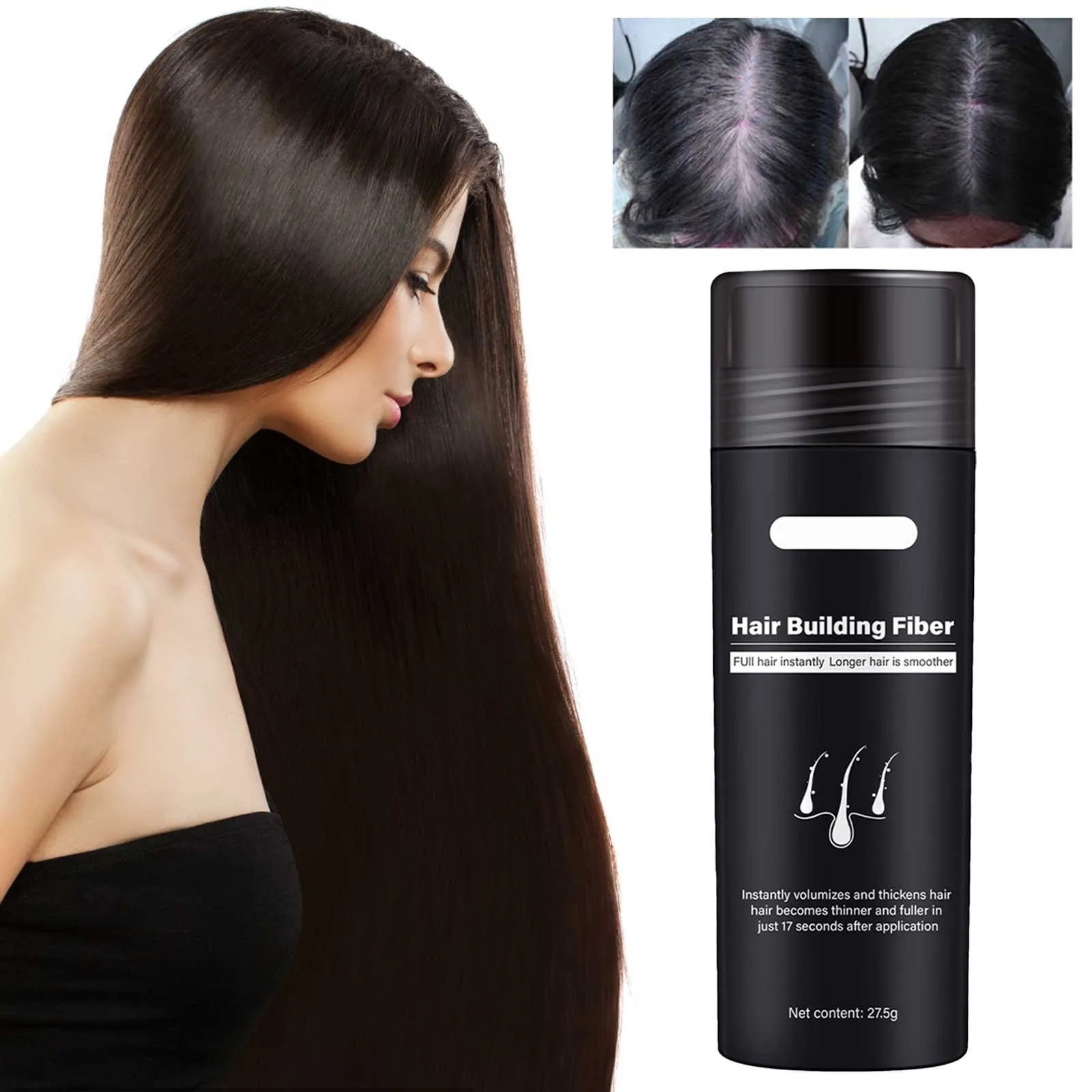 

2022 New Visual Hair Fiber Powder For Hair Thinning Dry Hairline Filler Powder